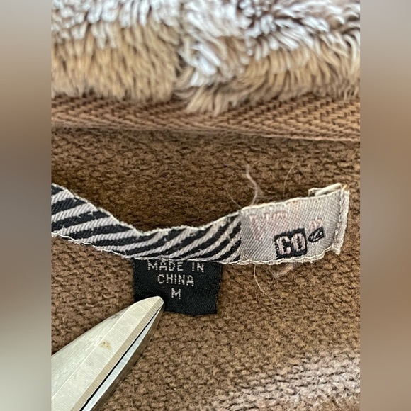 Vintage Volcom highland pullover faux fur hoodie - Picture 6 of 8